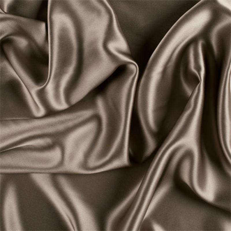 Runway Silks Taupe Stretch Silk Charmeuse Fabric – Reorderable