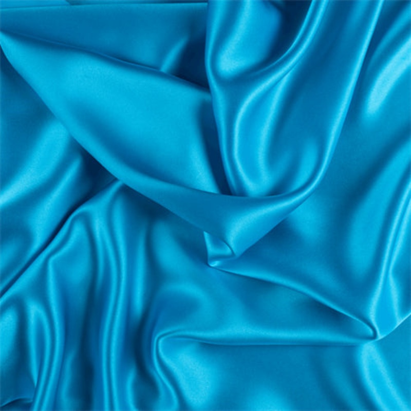 Runway Silks Turquoise Stretch Silk Charmeuse Fabric – Reorderable