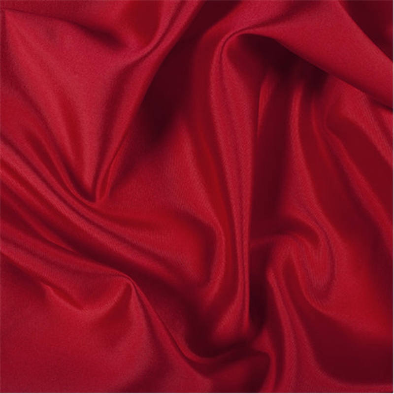 Runway Silks Bright Red Silk/Wool Gab – Reorderable