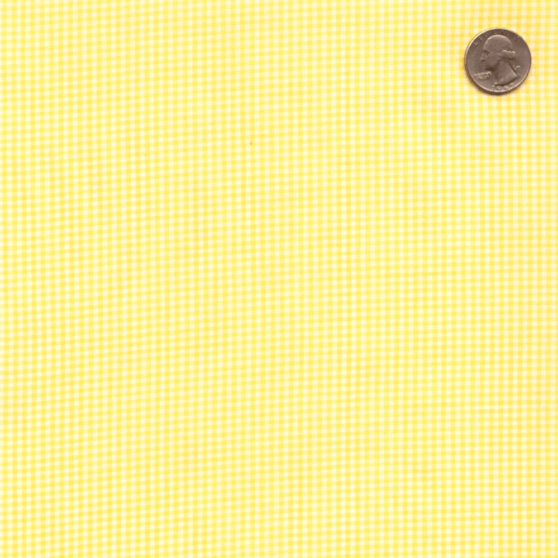 Yellow 1/16 Inch Gingham Fabric – Reorderable