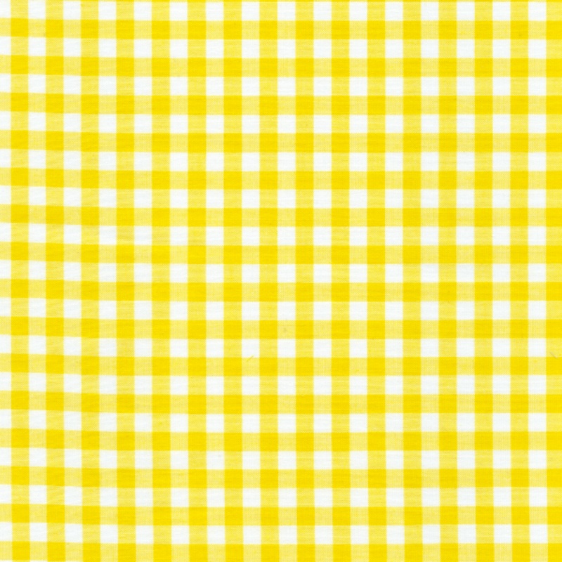 Yellow 1/4 Inch Gingham Fabric – Reorderable