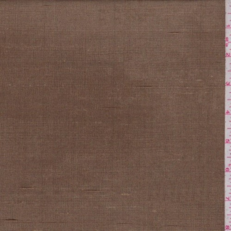 Antique Bronze Silk Shantung Fabric