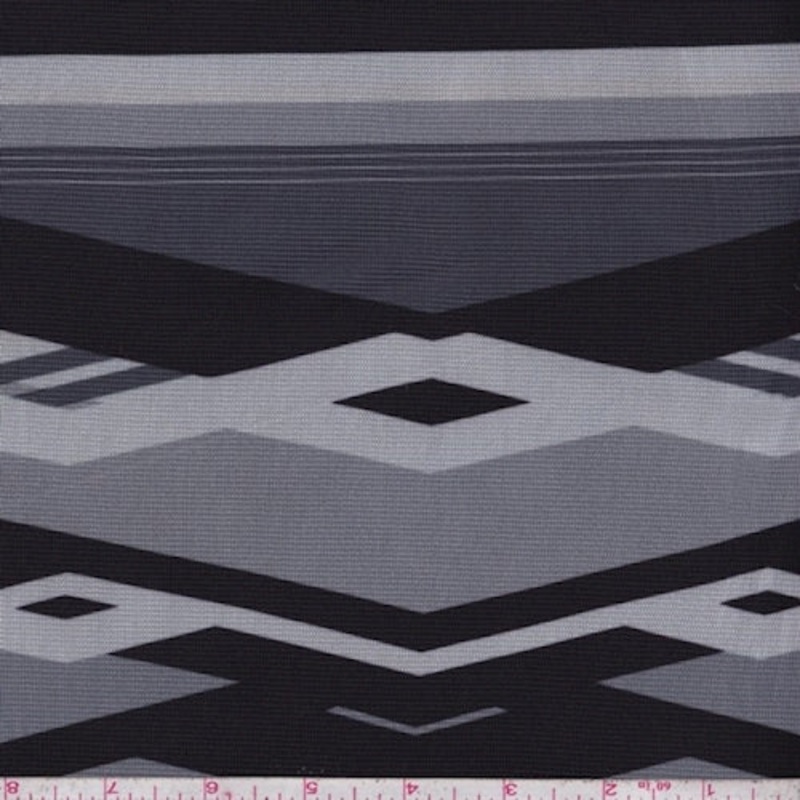 White/Black/Grey Stripe Power Mesh