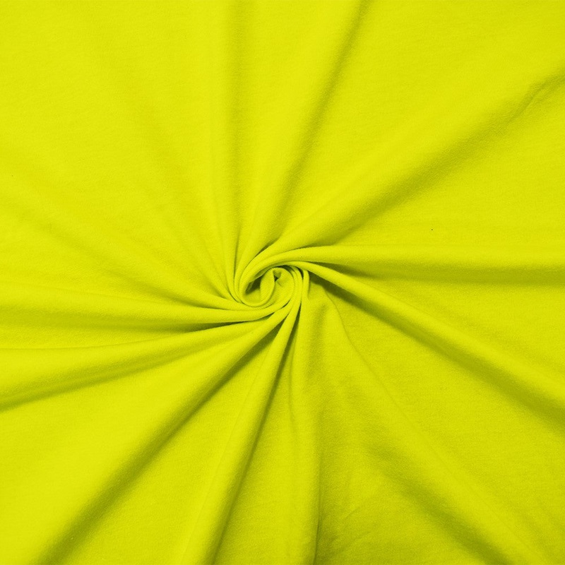 Yellow Cotton Stretch Spandex Jersey Knit Fabric