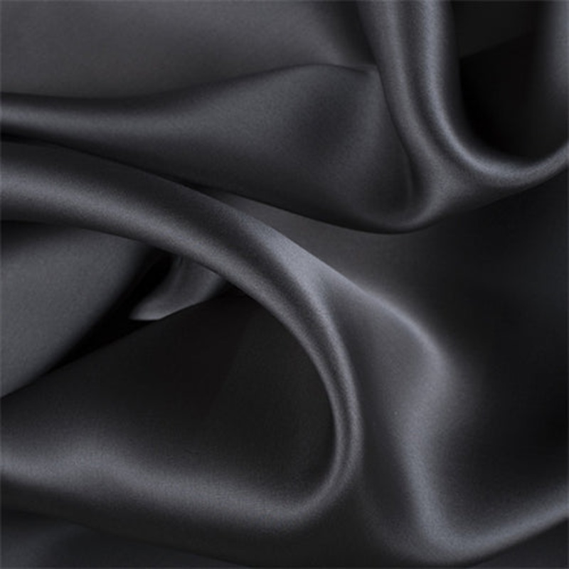 Runway Silks Dark Gray Silk Satin Organza Fabric – Reorderable