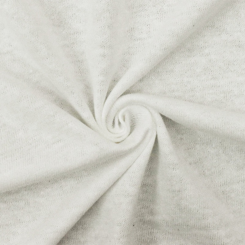 Wind Ivory Solid Stretch Jersey Knit Fabric