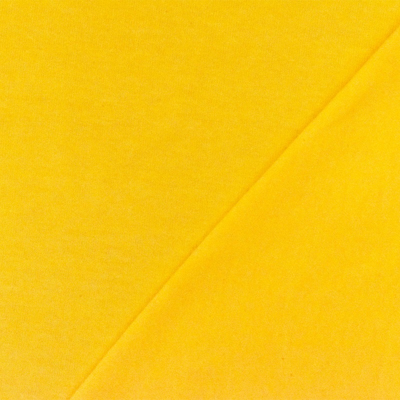 Yellow Solid Stretch Cotton Spandex Jersey Knit Fabric