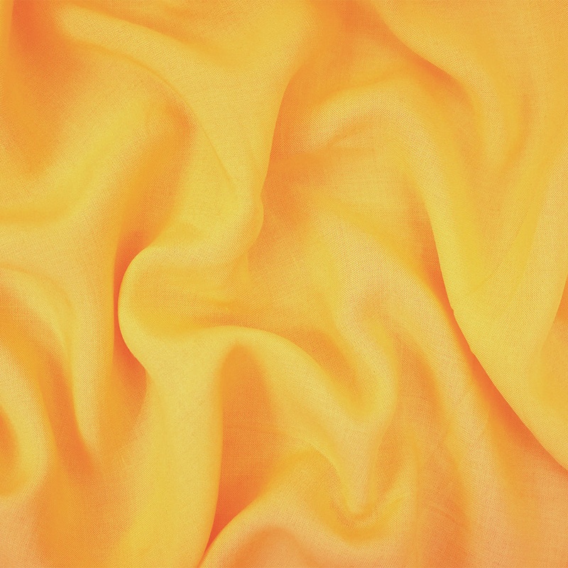 Yellow Solid Challis Woven Fabric