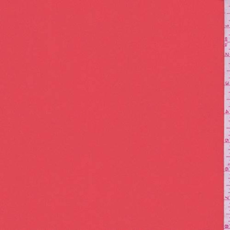 1 YD PC-Poinsettia Red Polyester Crepe Fabric