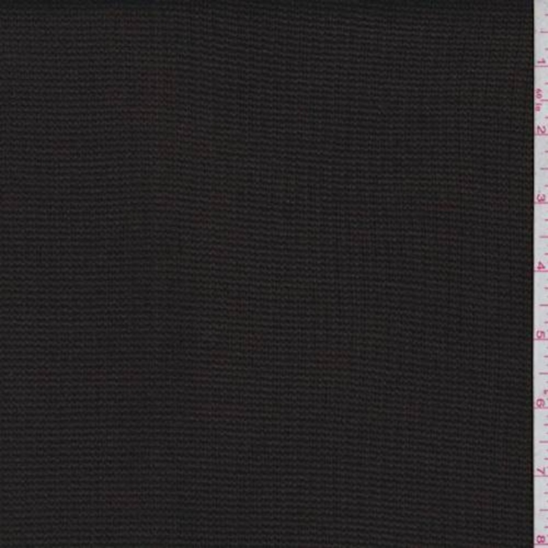 1 3/8 YD PC-Espresso Brown Rib Sweater Knit Fabric